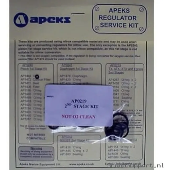 Apeks Service Kit RS135111 Second Stage