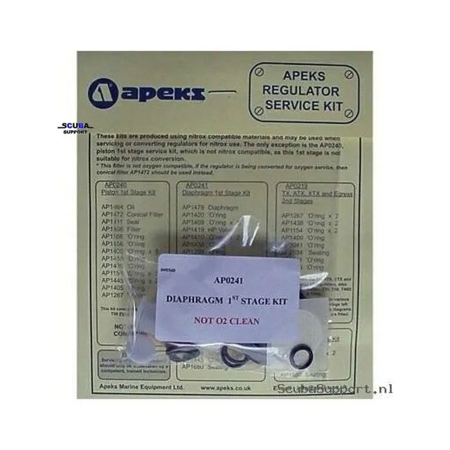 Apeks Service Kit RT141114 First Stage