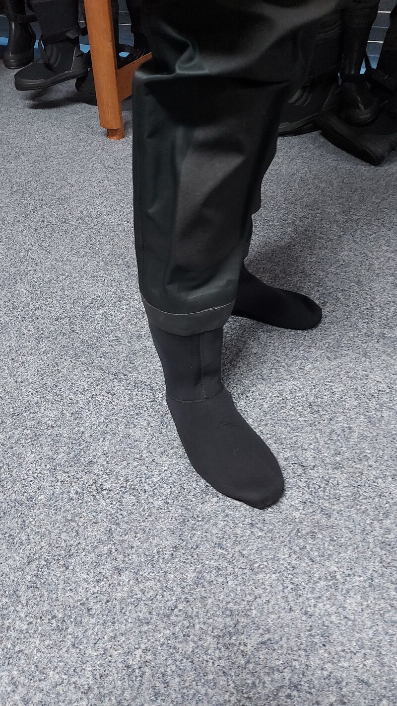 socks with Typhoon spectre dry suit