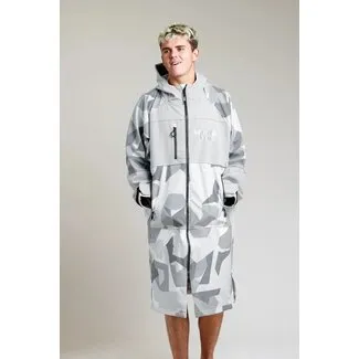 White Water Robes Soft Shell Arctic Camo Grey Lining